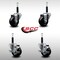 Service Caster 3'' SS Hard Rubber Wheel Swivel 3/4'' Expand Stem Caster Set 2 Brakes, 4PK SCC-SSEX20S314-HRS-2-TLB-2-34 - alternate 5